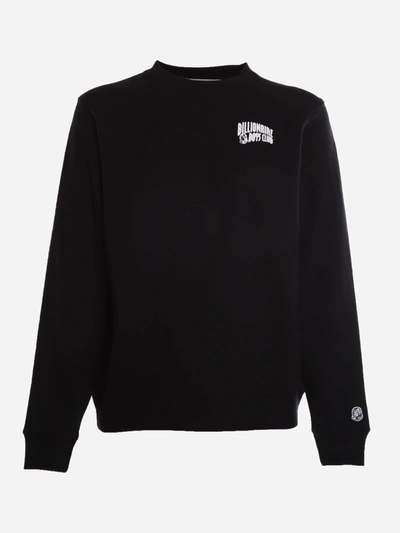 Shop Billionaire Boys Club Cotton Sweatshirt With Contrasting Logo Print In Black
