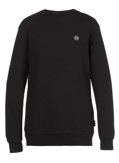 Shop Philipp Plein Cotton Sweatshirt In Black
