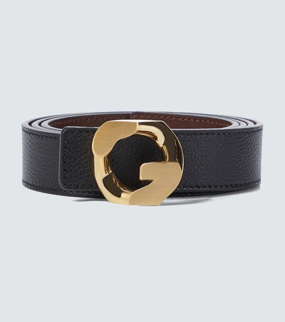 Givenchy Black G Chain Buckle Leather Belt | ModeSens