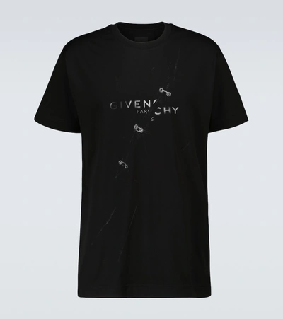 Shop Givenchy Oversized Trompe L'ail T-shirt In Black