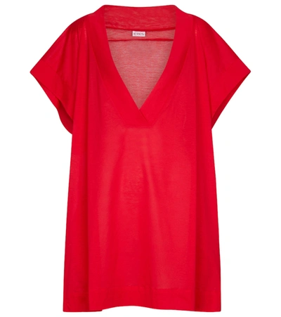 Shop Eres Renee Cotton Jersey T-shirt In Red