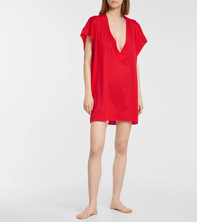 Shop Eres Renee Cotton Jersey T-shirt In Red