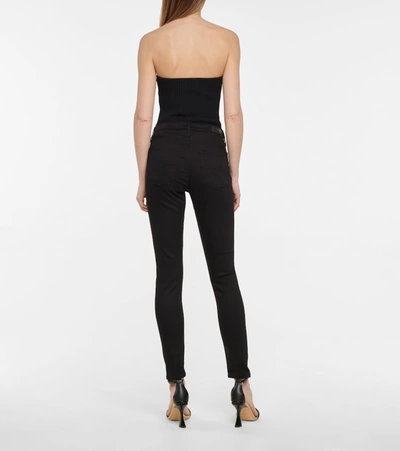 Shop Ag Farah Ankle Seamless Skinny Jeans In Black