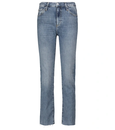 Shop Ag Isabelle High-rise Straight Jeans In Blue