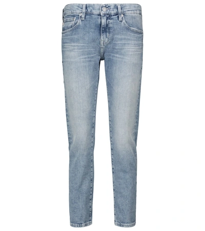 Shop Ag Ex-boyfriend Low-rise Slim Jeans In Blue