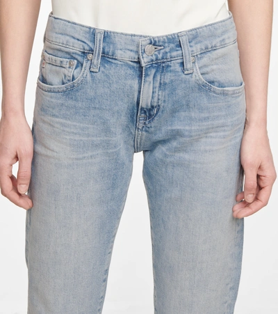 Shop Ag Ex-boyfriend Low-rise Slim Jeans In Blue