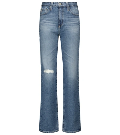 Shop Ag Alexxis Vinte Straight Jeans In Blue