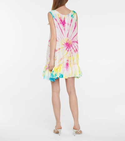 Shop Anna Kosturova Tie-dye Silk Tank Top In Multicoloured