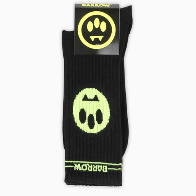 Shop Barrow Black Socks With Print
