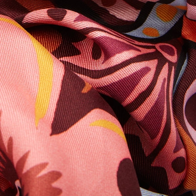 La Doublej Giga Botanical-print Scrunchie In Selva