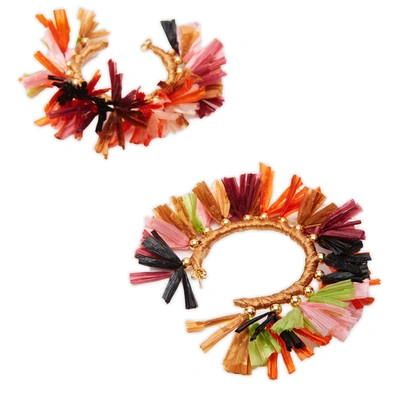 Shop La Doublej Hoop Earrings In Multicolor Lucido