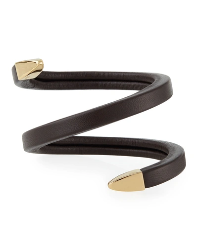 Bottega Veneta Gold Twisted Bracelet – BlackSkinny