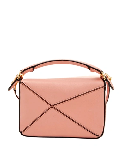 Shop Loewe Puzzle Mini Classic Satchel Bag In Blossom