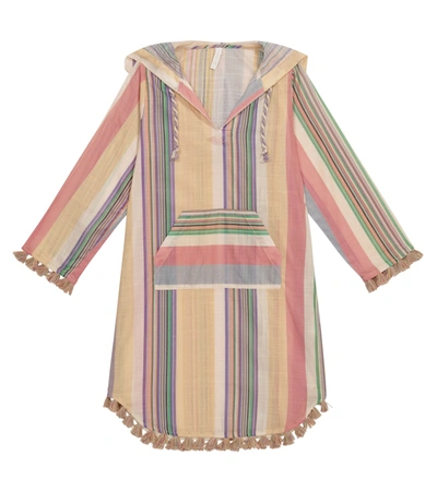 Shop Zimmermann Mae Striped Cotton Dress In Multicoloured