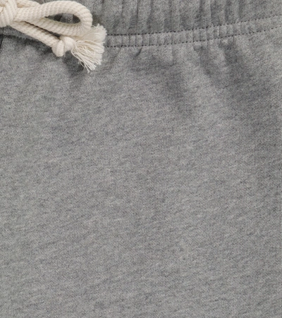 Shop Acne Studios Mini Fairview Face Cotton Sweatpants In Grey