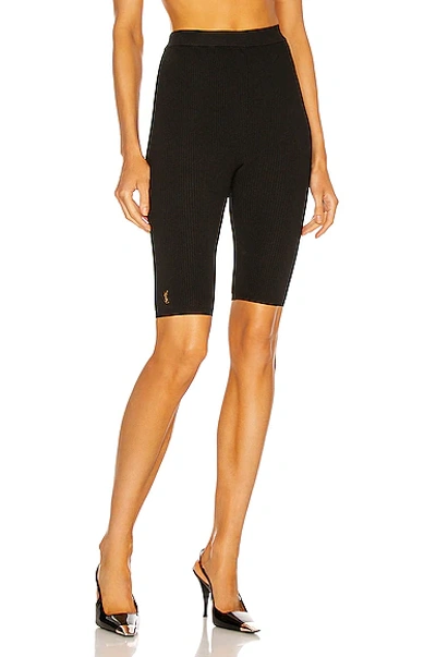 Shop Saint Laurent Cycliste Court Short In Noir