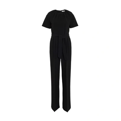 Shop Max Mara Pisano Jumpsuit In Nero