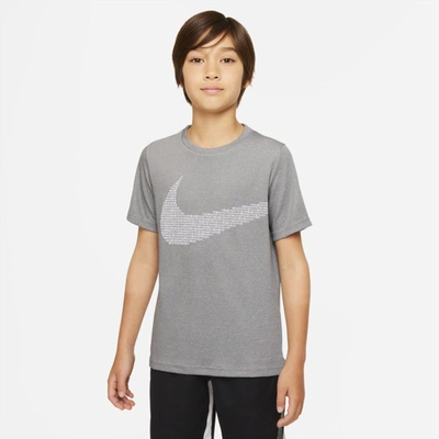 Shop Nike Big Kids' Training Top In Black,white