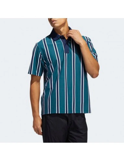 Shop Adidas Originals Polo Shirt Sprt In Green