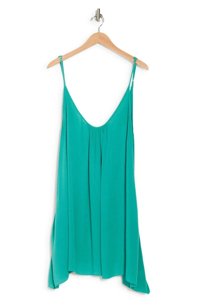 Shop Elan Cover-up Slip Dress In Green