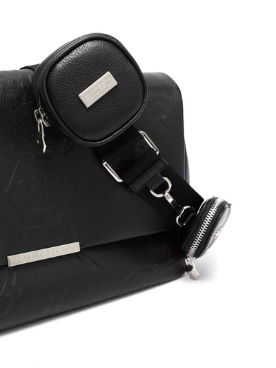 Shop Philipp Plein Monogram Maxi Shoulder Bag In Black