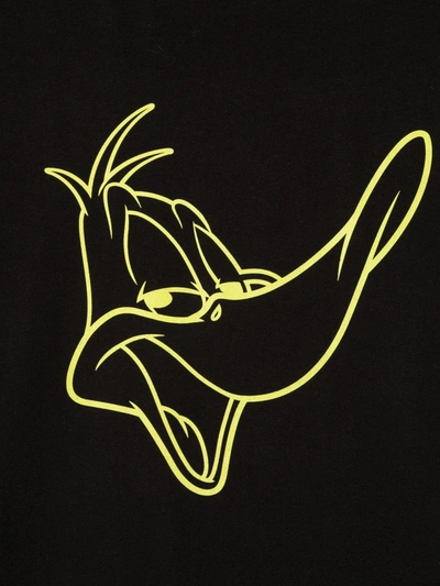 Shop Iceberg Teen Daffy Duck Print T-shirt In Black