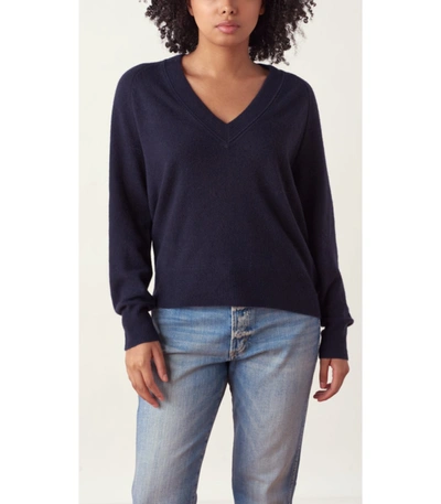 Shop Equipment Madalene V-neck Sweater In Eclipse