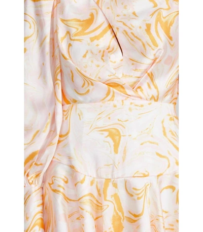 Shop Acler Coleman Mini Dress In Marble Swirl