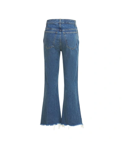 Shop Khaite Gabbie Jeans In Blue