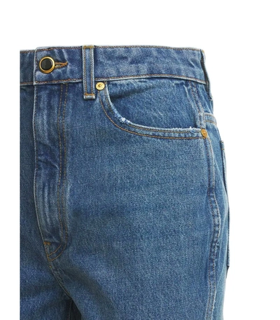 Shop Khaite Gabbie Jeans In Blue