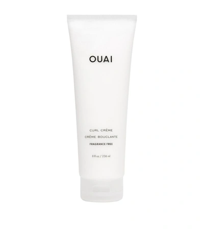 Shop Ouai Curl Crème - Fragrance Free (236ml) In White