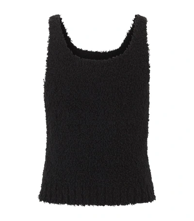Shop Skims Cozy Knit Tank Top (2-14 Years) In Black