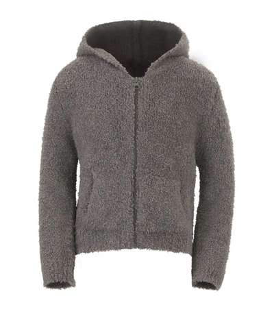 Shop Skims Cozy Knit Zip-up Hoodie (2-14 Years) In Grey