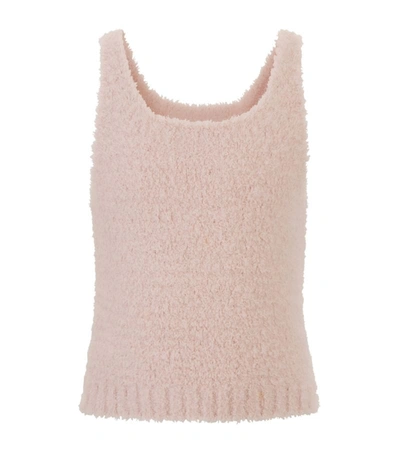 Shop Skims Cozy Knit Tank Top (2-14 Years) In Pink