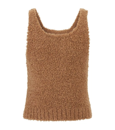 Shop Skims Cozy Knit Tank Top (2-14 Years) In Brown