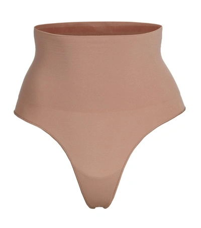 Shop Skims Core Control Thong In Brown