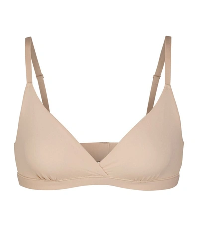 Shop Skims Fits Everybody Triangle Bralette In Nude