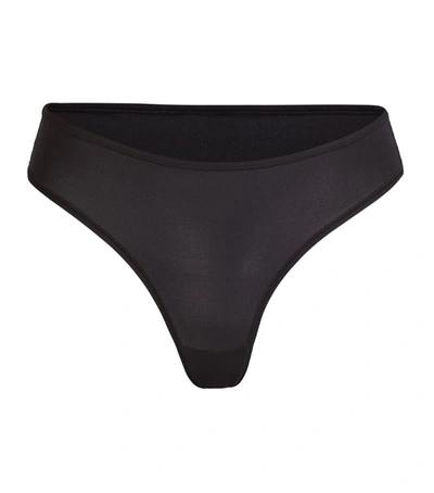 Shop Skims Fits Everybody Cheeky Thong In Black