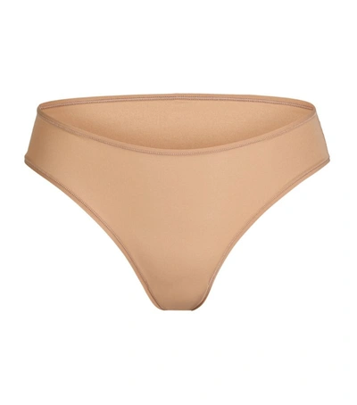 Shop Skims Fits Everybody Cheeky Briefs In Brown