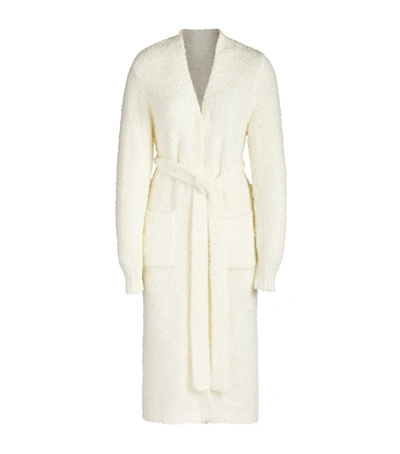 Shop Skims Cozy Knit Robe In Ivory