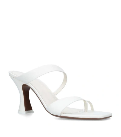 Shop Neous Leather Silka Sandals 80 In Ivory