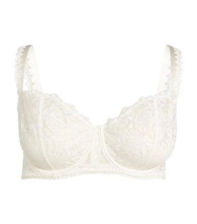 Shop Aubade Half-cup Pour Toujours Bra In White