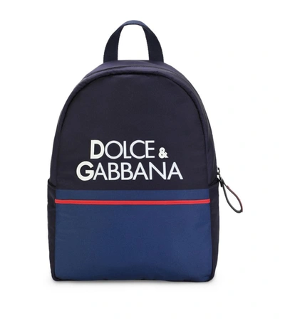 Shop Dolce & Gabbana Kids Logo Backpack In Multi