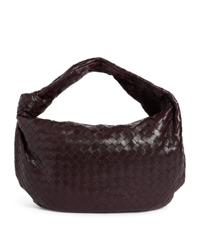 Shop Bottega Veneta Medium Leather Bv Jodie Bag In Purple