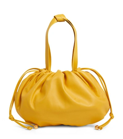 Shop Bottega Veneta Medium Leather The Bulb Bag In Yellow