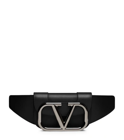 Shop Valentino Garavani Supervee Belt Bag In Black