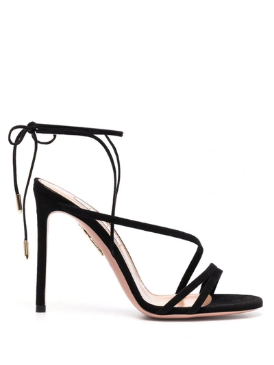 Shop Aquazzura Carnal 105mm Sandals In Schwarz