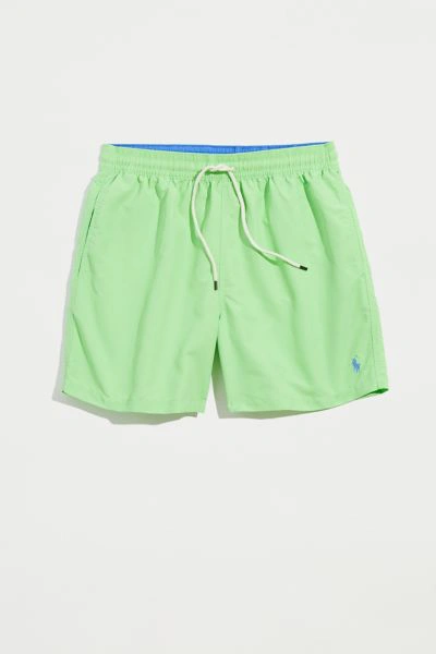 Shop Polo Ralph Lauren Traveler Swim Short In Lime