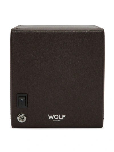 Wolf Cub Watch Winder Box In Brown