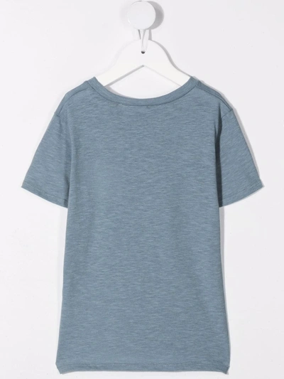 Shop Opililai Ripped Short-sleeved T-shirt In Blue